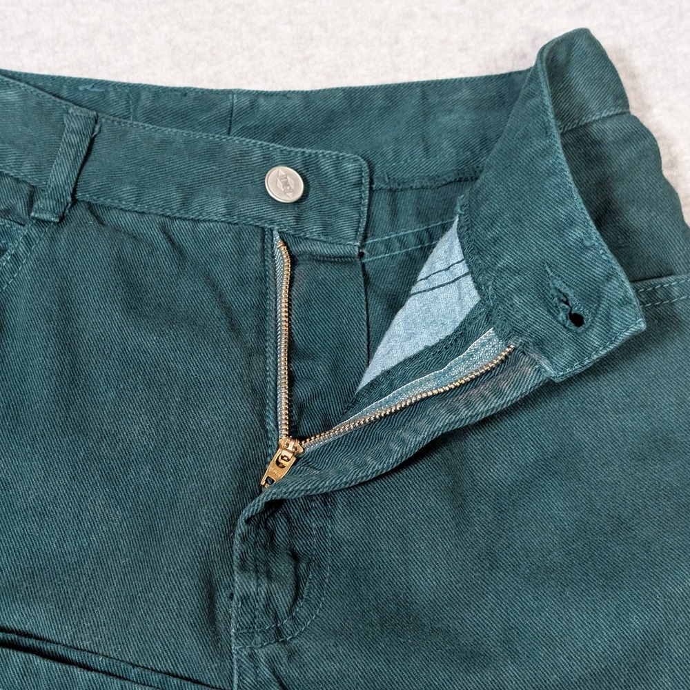 Vtg Bongo Gene Montesano Jeans Womens Size 5 Tapered High Waist Green USA Made - Picture 6 of 13